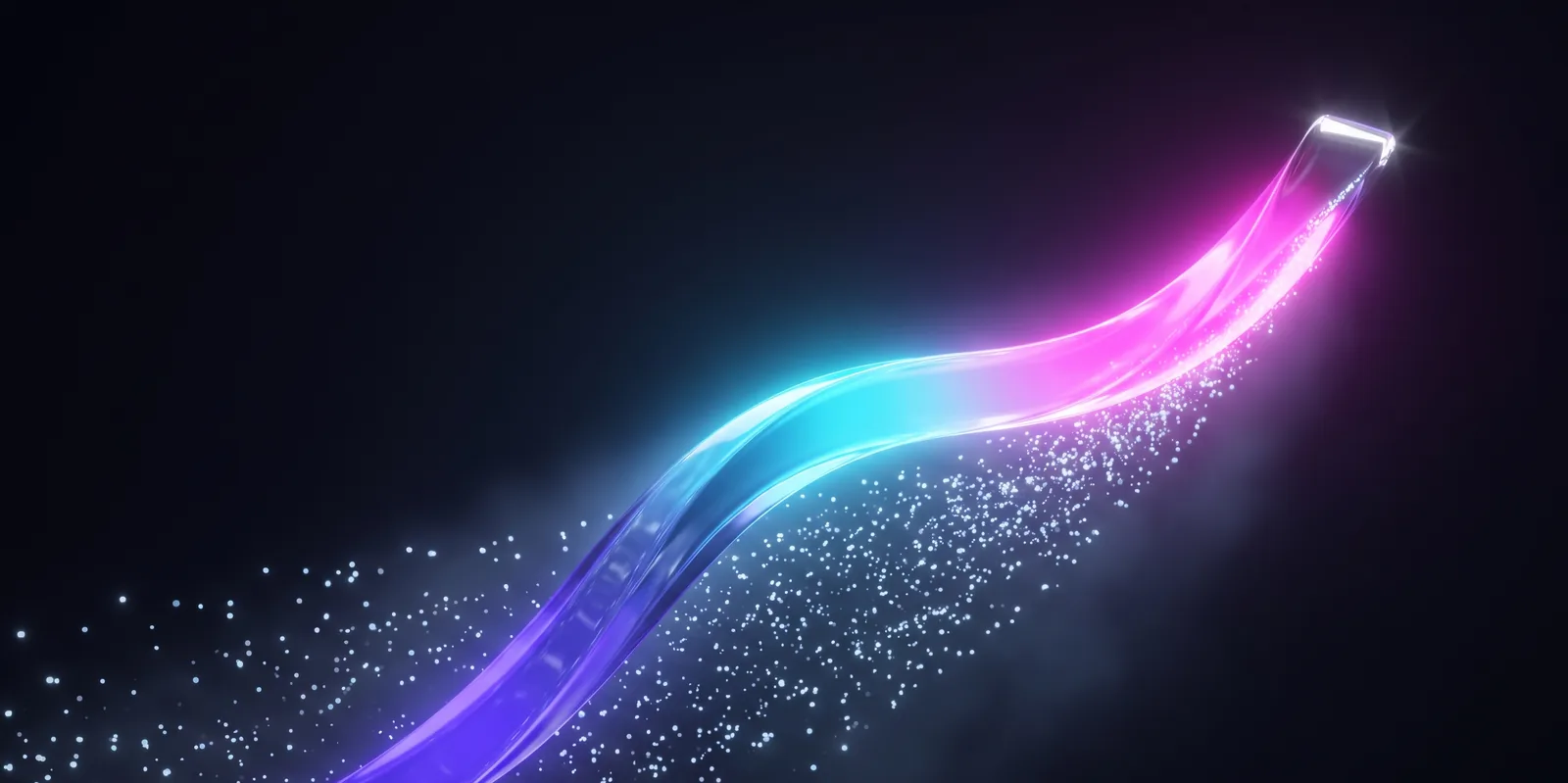 Courbe de croissance lumineuse illustrant le résultat de l'automatisation