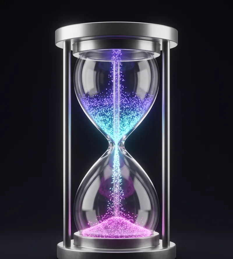 Sablier lumineux — le temps que vous récupérez